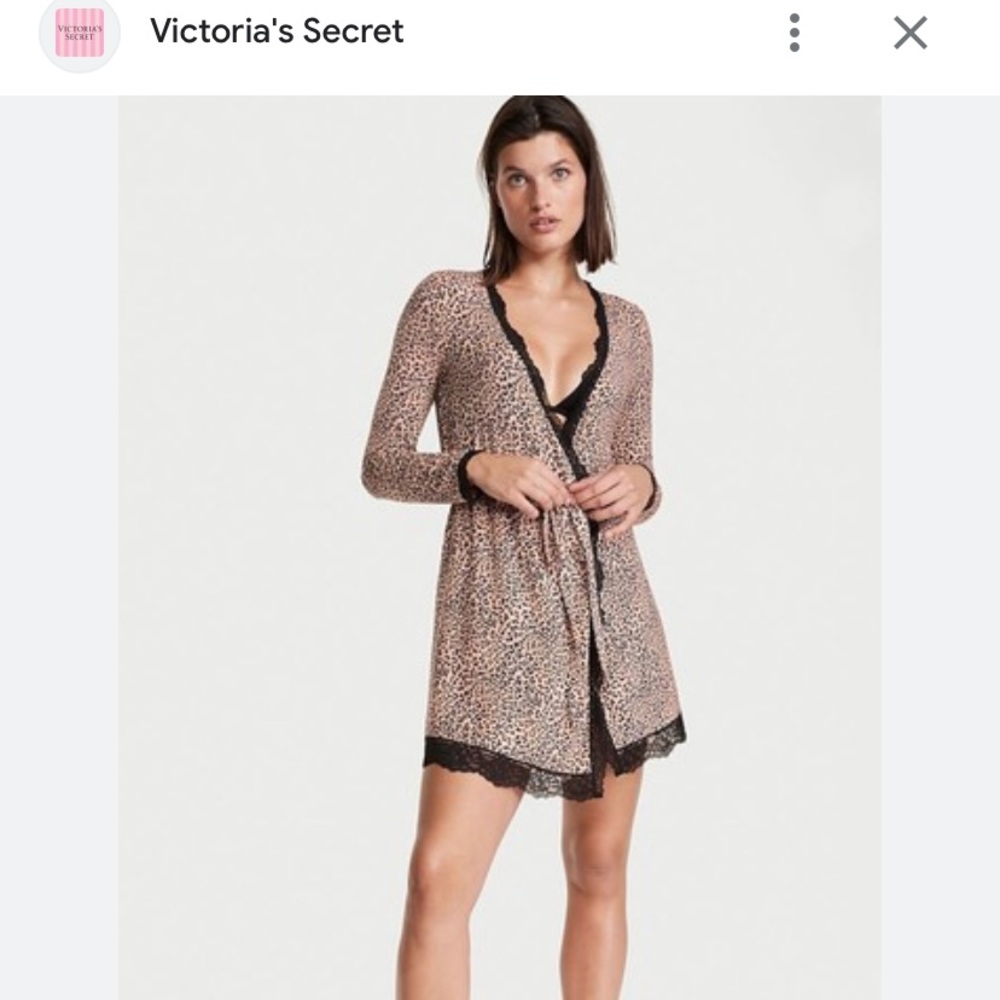 Victoria’s Secret Heavenly Modal Ballerina Robe- Animal Print